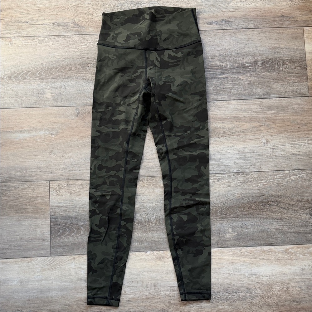 Lululemon Camo green leggings.